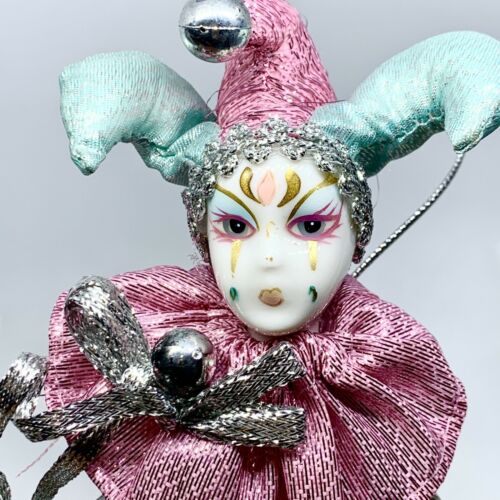 Vintage 80's Silvestri Harlequin Pierrot Clown Maiden Dolls Porcelain ...